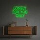Bring romance to weddings, bedrooms, and date nights with the Lonely For You Only LED Neon Sign.