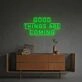 Brighten Your Office, Bar, and Wedding Celebrations with the "Good Things Are Coming" LED Neon Sign.