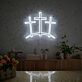 Bring a radiant glow to weddings, bars, and festive gatherings with the Three Ten Crosses LED Neon Sign.