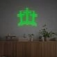 Bring a radiant glow to weddings, bars, and festive gatherings with the Three Ten Crosses LED Neon Sign.