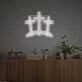 Bring a radiant glow to weddings, bars, and festive gatherings with the Three Ten Crosses LED Neon Sign.