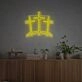 Bring a radiant glow to weddings, bars, and festive gatherings with the Three Ten Crosses LED Neon Sign.