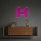 Brighten up Bars, Weddings, and Office Spaces with the Three-Dimensional Letter H LED Neon Sign.