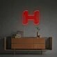 Brighten up Bars, Weddings, and Office Spaces with the Three-Dimensional Letter H LED Neon Sign.