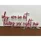 Why Are We Not Having Sex Right Now Neon Sign