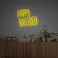 Elevate Celebrations at Home, Office, and Beyond with the Happy Birthday For Family LED Neon Sign.