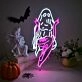 Brighten Up Your Bar, Gaming Room, or Bachelor Pad with the Edgy Appeal of the Fuck Hands Girl Ghost LED Neon Sign