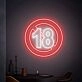 Elevate your entertainment space with 18 Neon Sign Adults Only Neon Sign, perfect for bars, game rooms, and exclusive parties.