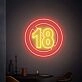 Elevate your entertainment space with 18 Neon Sign Adults Only Neon Sign, perfect for bars, game rooms, and exclusive parties.