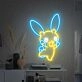 Brighten Up Your Kids' Bedroom or Add a Whimsical Touch to Parties with the Anime Rabbit Cat Neon Light Wall Lights Led Neon Sign.