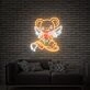 Brighten Up Your Space: Anime Sakura Magical Girl Card Hunter Kero Strawberry Neon Sign for Bars, Gaming Rooms, and Anime-Themed Celebrations