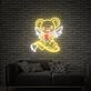 Brighten Up Your Space: Anime Sakura Magical Girl Card Hunter Kero Strawberry Neon Sign for Bars, Gaming Rooms, and Anime-Themed Celebrations
