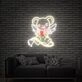Brighten Up Your Space: Anime Sakura Magical Girl Card Hunter Kero Strawberry Neon Sign for Bars, Gaming Rooms, and Anime-Themed Celebrations