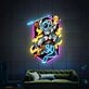 Brighten Your Space Adventures: Astronauta And Tiger Spaceman Uv Neon Sign for Home Decor, Kids' Rooms, and Sci-Fi Themed Parties.