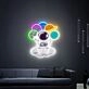 Light Up Your Space Adventures: Astronauts Sitting On Cloud Space UV Neon Sign Perfect for Kids’ Rooms, Home Offices, and Sci-Fi Themed Parties.