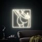 Light Up Your Space with Attitude - Bad Bitch Neon Sign Middle Finger Neon Sign, Perfect for Home Decor, Bars, and Parties.