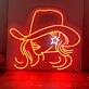Elevate Your Space: Beautiful Girl With Cowboy Hat Neon Sign, Perfect for Game Room, Bar, and Home Office Decor.