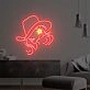 Elevate Your Space: Beautiful Girl With Cowboy Hat Neon Sign, Perfect for Game Room, Bar, and Home Office Decor.