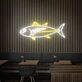 Brighten Your Bar, Home, or Seafood Restaurant with the Blue Flag Tuna Neon Sign Fish Neon Lights Decor.