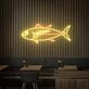 Brighten Your Bar, Home, or Seafood Restaurant with the Blue Flag Tuna Neon Sign Fish Neon Lights Decor.