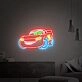 Brighten Up Your Game Room, Kid's Bedroom, or Birthday Bash with Cars Lightning McQueen Neon Sign - A Versatile Decor for Home, Office, and Celebratory Occasions.