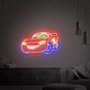Brighten Up Your Game Room, Kid's Bedroom, or Birthday Bash with Cars Lightning McQueen Neon Sign - A Versatile Decor for Home, Office, and Celebratory Occasions.