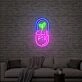 Brighten Up Your Space: Chill Pill Acrylic Artwork Neon Sign for Office, Bar, and Wedding Ambiance
