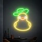 Brighten Up Your Bar, Game Room, or Man Cave with the Whimsical Cowboy Duck Led Sign - A Perfect Fusion of Fun and Light.