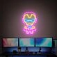 Brighten Up Your Space: Cute Iron Man Neon Sign Adds a Vibrant Touch to Game Rooms, Offices, and Superhero-Themed Parties