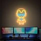 Brighten Up Your Space: Cute Iron Man Neon Sign Adds a Vibrant Touch to Game Rooms, Offices, and Superhero-Themed Parties