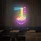 Brighten Up Your Kitchen, Gameroom, or Restaurant with the Delicious Flying Noodles Japanese Ramen Bowl Neon Sign.