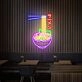 Brighten Up Your Kitchen, Gameroom, or Restaurant with the Delicious Flying Noodles Japanese Ramen Bowl Neon Sign.