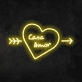 Customize Casa Amor Heart Neon Sign