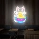 Brighten Your Space: Perfect for Home Decor, Stores, and Themed Parties - Fortune Cat Ramen Neon Sign Ramen Japanese Noodles Led Neon Sign