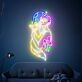 Brighten Your Bedroom, Office, and Party Ambiance with the Enchanting Fox In The Arms Of A Beautiful Woman Neon Sign Art.
