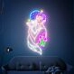 Brighten Your Bedroom, Office, and Party Ambiance with the Enchanting Fox In The Arms Of A Beautiful Woman Neon Sign Art.
