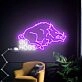 Brighten Your Space: Go Hogs Neon Sign Vintage Led Neon Sign for Boy Room Decor, Perfect for Home Bars, Game Rooms, and Sports Fan Celebrations.