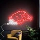 Brighten Your Space: Go Hogs Neon Sign Vintage Led Neon Sign for Boy Room Decor, Perfect for Home Bars, Game Rooms, and Sports Fan Celebrations.