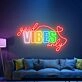 Brighten Your Space with Good Vibes Only Neon Sign: Perfect for Bedroom, Home Offices, Party Venues, and Wedding Celebrations Neon Lights.