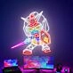 Brighten Up Your Kids' Space and Celebrate in Style: Gundam Robot Anime Neon for Bedroom Decor, Parties, and Unique Graduation Gifts for Teens.