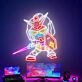 Brighten Up Your Kids' Space and Celebrate in Style: Gundam Robot Anime Neon for Bedroom Decor, Parties, and Unique Graduation Gifts for Teens.