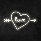 Love' Heart Neon Sign