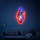 Brighten Your Bedroom, Office, or Halloween Party with the Human Heart UV Neon Sign LED Light – The Perfect Accent for a Heartfelt Wall Decoration