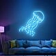 Brighten Your Space: Jellyfish Neon Sign Fish Neon Lights for Home Decor, Game Room, Bar, and Wedding Ambiance Enhancement.