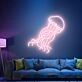 Brighten Your Space: Jellyfish Neon Sign Fish Neon Lights for Home Decor, Game Room, Bar, and Wedding Ambiance Enhancement.