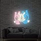 Brighten Up Your Space: Keith Haring Dancing People Neon Sign for Eye-Catching Home Décor, Vibrant Office Appeal, Trendy Store Fronts, and Memorable Wedding or Party Themes.
