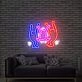 Brighten Up Your Space: Keith Haring Dancing People Neon Sign for Eye-Catching Home Décor, Vibrant Office Appeal, Trendy Store Fronts, and Memorable Wedding or Party Themes.