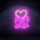 Brighten Your Space: Keith Haring Love Art Neon Sign Handmade Neon Lights, Perfect for Home Decor, Office Enhancements, and Bar Ambiance.