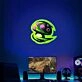 Brighten Your Gaming Room or Bar: League Of Legends Captain Teemo Poisonous Mushroom UV Neon Sign Adds Vibrant Flair to Any Space.