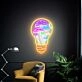 Brighten Your Space: From Cozy Cafes to Playful Home Corners with the Light Bulb Mushroom House Neon Sign Restaurant Decoration
